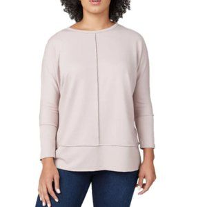 Spanx Women's Perfect Length Top, Dolman 3/4 Sleeve Oats Size Small NWT